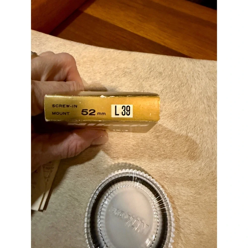 Nikon L39 52mm Screw-In Filter UV Haze Lens Protector Vintage Made in Japan Box